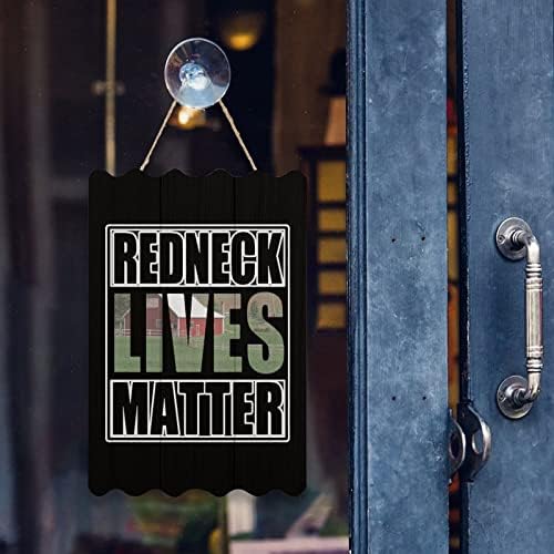 Redneck Lives Matter Sign Decor Ispiši drvena ploča valovita postera Zidni viseći znak Slika umjetnička