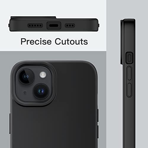 JeTech silikonski slučaj kompatibilan sa iPhone 13 6,1 inčnim, svilenkasto-mekoj dodir za zaštitu futrola