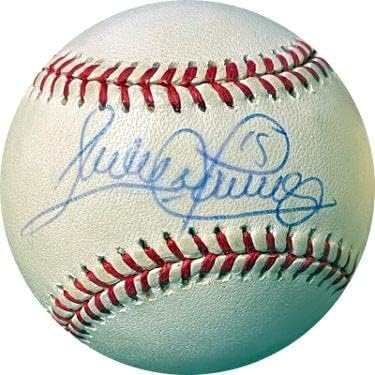 Sandy Alomar potpisao je Roal Rawlings Službena američka liga bejzbol # 15 nesavršena - autogramirana bejzbol
