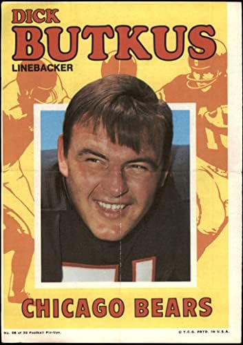 1971 TOPPS 28 Dick Butkus Chicago Bears VG Medvedi