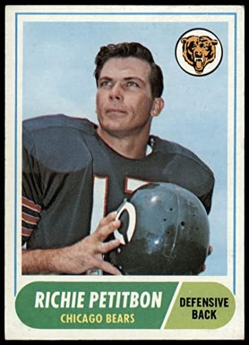 1968 TOPPS 101 Richie Petitbon Chicago Bears VG / Ex + Medvedi Loyola