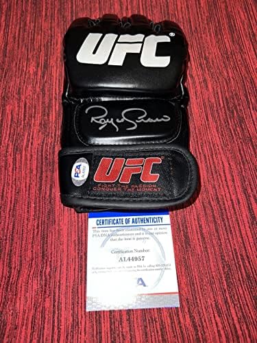 Royce Gracie potpisao UFC šampion u bokserskim rukavicama UFC Hall of Fame PSA / DNK-autograme UFC rukavice
