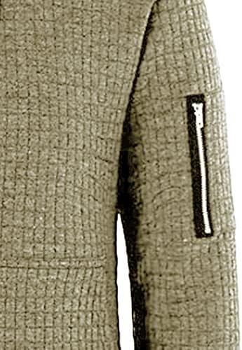Muški pleteni jacquard pulover dukseve dugih rukava s kapuljačom sa kapuljačom, ležerna kapuljača sa džepom