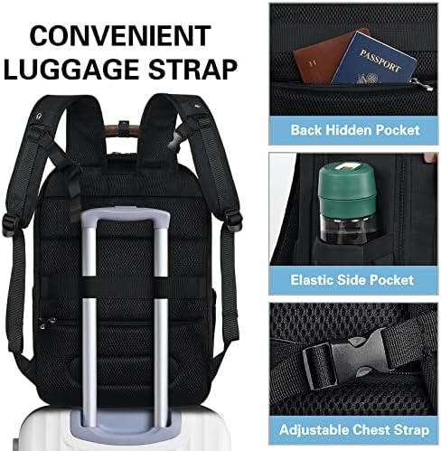 SINVICKO 15.6 inčni laptop ruksak za žene muškarci Radna torba za Laptop veliki kapacitet sa USB portom,