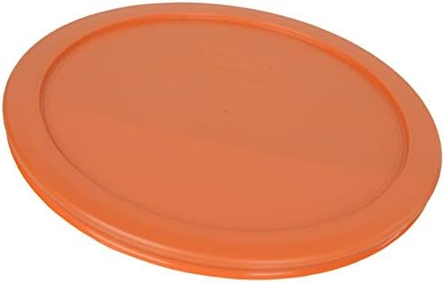 Pyrex 7402-PC 6/7 Kup narandžasti okrugli plastični poklopac za čuvanje hrane - 2 Pakovanje proizvedeno