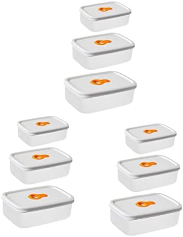 UPKOCH 9 kom nepropusni hrskavi Set grijana kutija za ručak snack organizator sa poklopcem grickalice kontejner