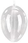 RAYHER HOBBY 6 & nbsp;cm Plastic Egg, 2 & nbsp;komada, Kristal