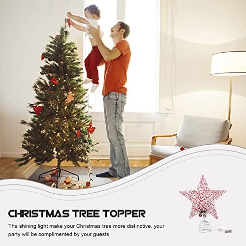 SOIMISS božićni dekor zvjezdani božićni stablo sa svjetlom 3D zvijezdani krošnji sjajni praznični božićni