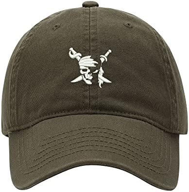 L8502-Lxyb bejzbol kapa Muška Gusarska Lobanja s mačevima vezeni oprani pamučni Tata šešir bejzbol kape