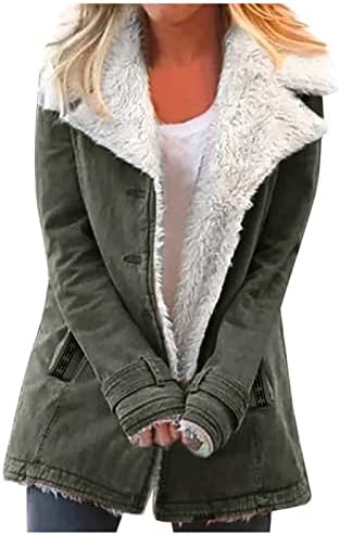 Proljetne jakne za žene Ležerne modne labave solid boju plus fleece ovratnik džepna jakna lagani kardigan