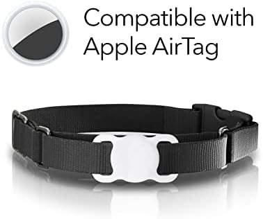 Wasserstein držač AirTag ovratnika za kućne ljubimce kompatibilan sa Apple AirTag-zaštitnom silikonskom