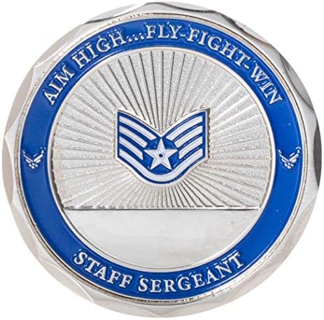 Sjedinjene Države Air Force Shors narednik Nerednični oficir Rank 45mm Challenge Coin