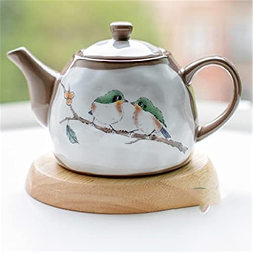 Walnuta Crude Pottery Japanski ručno oslikani lonac čajnik čajnik keramičkog cvijeta čajnik za domaćinstvo