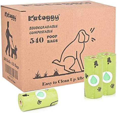 Katoggy torbe za pseće Kake, 36 rolni, 540 tačaka, 9 x 13 biorazgradive i Kompostabilne kese za Kake, izuzetno