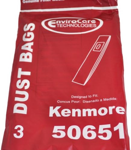 Envirocare 50651 uspravno vakuumske torbe, 3 po paketu dizajnirano za stavljanje Kenmore
