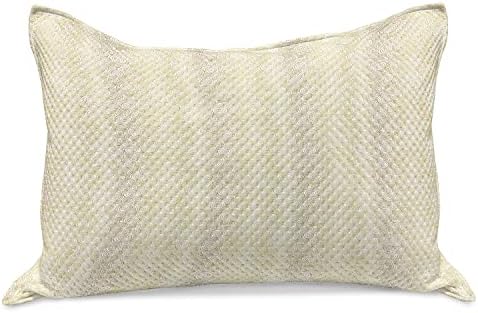 AMBESONNE ZLATNA Pletena jastuk za prekrivač, geometrijske velike i male spirale uzorak Zabavni sažetak