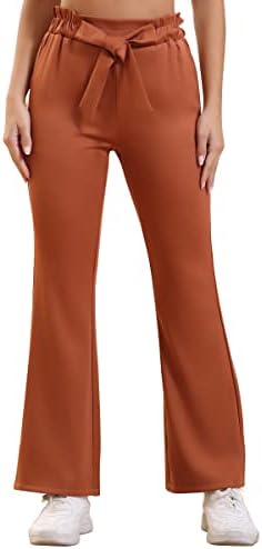 CXXQ ženske hlače za žene elastične ruffle visokog struka Bowknot Petite Bell donje hlače Trendi 2 džepova