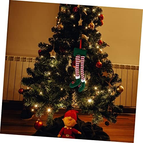 Toyandona 1pc ELF ukras stopala de paragraf kamin mantel dekor božićni vileski noge TOPPER božićne noge dekor božićne dekor dekor lutke