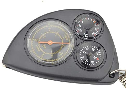 Xjjzs multifunkcionalni vodič za igle prijenosni vanjski kompas Termometar putovanja Putni kartu Raspoloženje