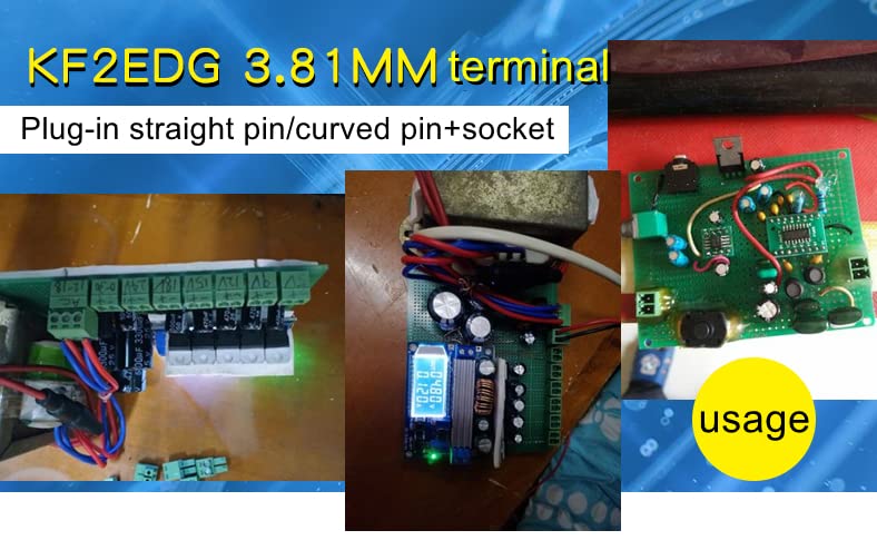 Fielect 4Pairs 3.81 mm Pitch 8P priključni konektor terminalnog bloka muški i ženski za PCB Plastic Green