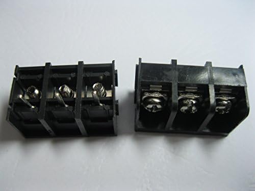40 kom konektor za vijčani Terminal 3way/pin Pitch 6.35 mm barijera crna boja DC29B