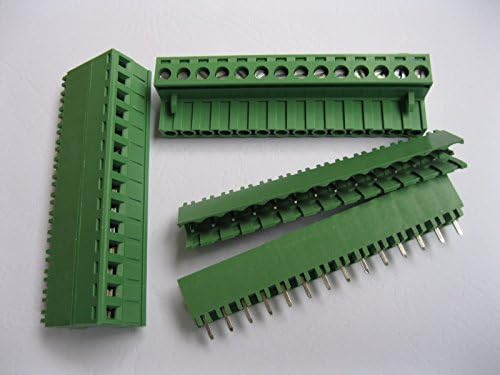 20 kom 14-pinski/putni nagib 5.08 mm konektor za vijčani terminalni blok zelene boje priključni tip sa ravnim