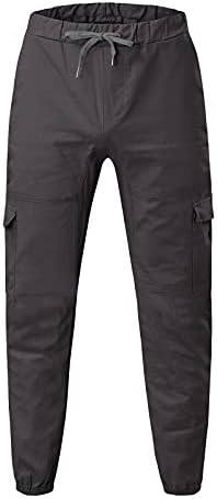 Diyago Muškarci teretna hlače sa džepovima Regular Fit Comfy uski tjeskob PUTOVANJA Ležerne prilike Moda