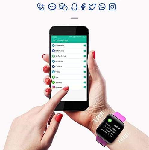 Smart Watch, poziv & amp; SMS podsjetnici Smartwatch sa otkucajima srca, praćenje sna, kiseonik u krvi /