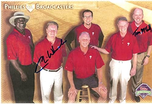Tom McCarthy & Chris Wheeler Philadelphia Phillies AUTOGREMED 8x10 fotografija autogramirana - autogramirana