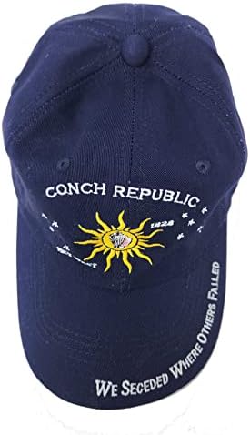 Conch Republika Key West Otcijepili smo se tamo gdje su drugi pali tamnoplava kapa za bejzbol/Softball/čamac - vezena pamuk