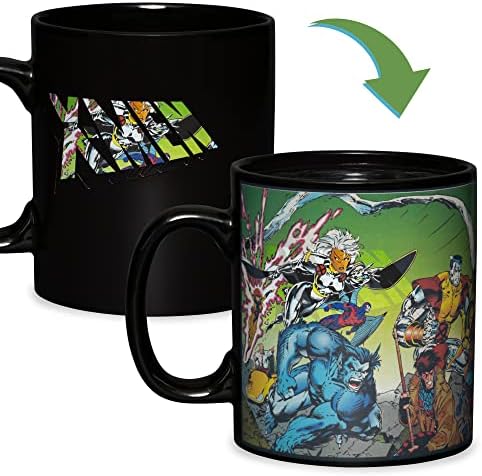 Marvel X-Men toplotna reaktivna keramička šolja za kafu sve pokriva šolju za kafu koja menja toplotu i boju 90-a Crna