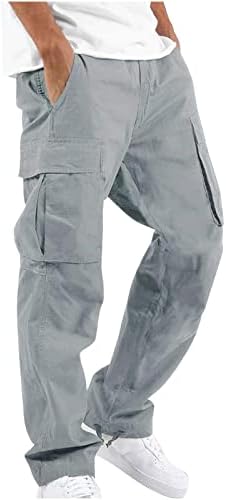 Sive hlače za muškarce Teretne hlače Poslovni trezorski pantalone Elastične struke pamučne pantalone Sve
