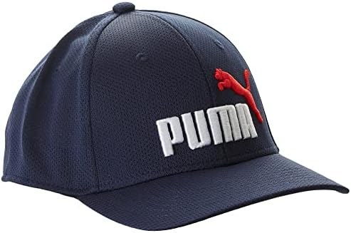 PUMA jednobojna vezena kapa za Bejzbol kamiondžije s logotipom mala plava