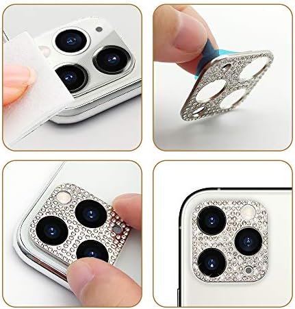 Guppy 2 paket Bling dijamantski zaštitnik sočiva kamere kompatibilan sa iPhoneom 13 Pro Max, poklopac zadnje