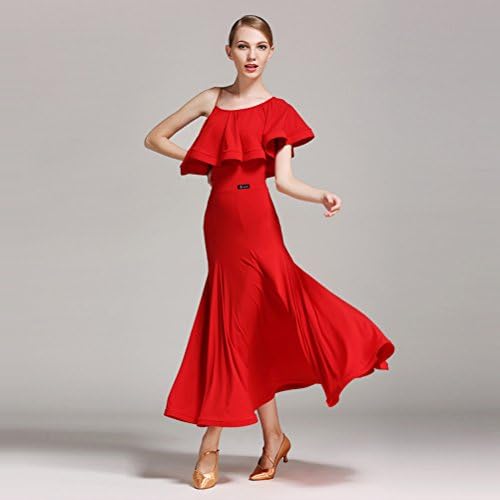 Yilinfeier ženske tkanine elastične fringe seksi standardne plesne haljine ballroom Waltz tango Moderni plesni kostimi