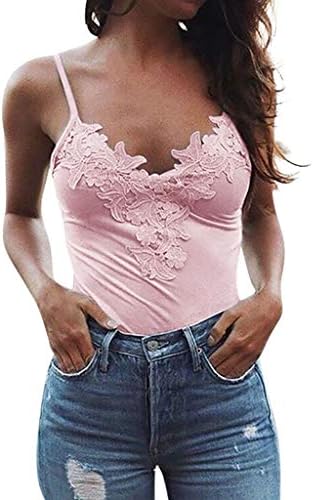 Ženska Moda seksi bez rukava čipkasti Patchwork Tank Tops bluza za nošenje na plaži