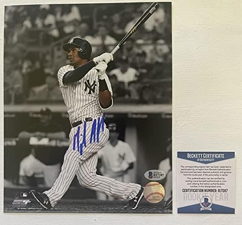 Miguel Andujar potpisao je autografiju Glossy 8x10 Photo New York Yankees - Beckett Bas Coa