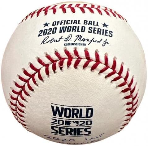 Justin Turner potpisao je World Series Baseball WSMLB W / 2020 WS Champs PSA - autogramirani bejzbol