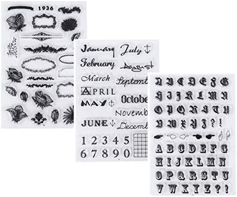 3 listova gumene marke Jasne marke za izradu izrade silikonskih listova ispisa screebooking embossing stamper