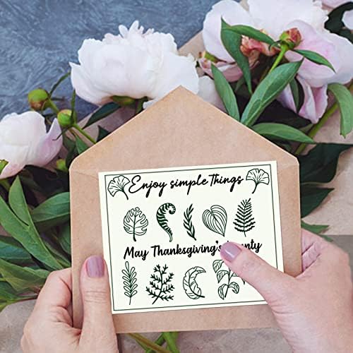 Globlelandske biljke bistri markice Malo cvijeće ostavlja silikonske jasne pečate za kartice za izradu DIY