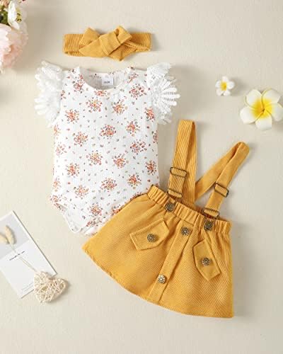 SODLON odjeća za novorođenčad Odjeća pokloni Romper Top suknja sa tregerima kombinezoni odjevne kombinacije