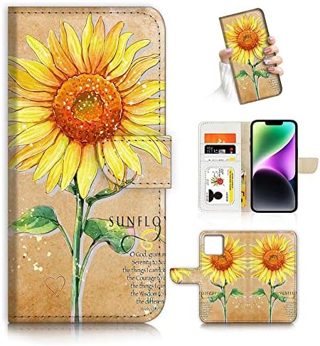 AJOURTEK za iPhone 14, Art dizajniran Flip novčanik stil Cover Case Vincent Van Gogh Painting full body