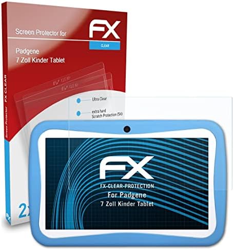 Atfolix film za zaštitu ekrana kompatibilan sa Padgene 7 Zoll Kinder zaštitnik ekrana za Tablet, Ultra-Clear