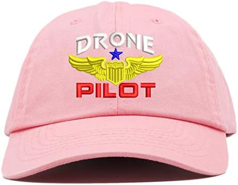 Vrhunska Odjeća Drone Pilot Avijacija Krilo Vezena Meka Kruna Tata Kapa