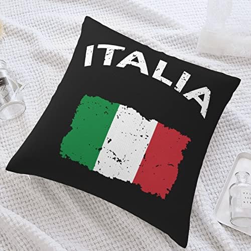 Kadeux italijanska zastava jastuk za zastavu 18x18 inča jastuci za bacanje umetnika navlaka za četvrtaste