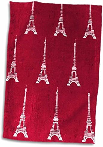 3D Rose Red Eiffel Towers TWL_35241_1 Ručnik, 15 x 22