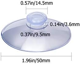 Savita 20pcs 5cm / 2 inča čiste usisne čaše bez kuka Kupatilo Kuhinja Usisna čaša za uređenje kućnog uređenja