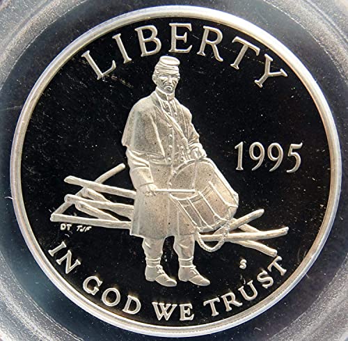 1995 S civilni ratni komemorativni dokaz pola dolara - Limited Mintage - američka mint prelijepa DCAM