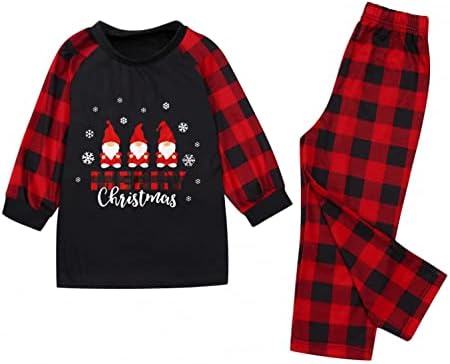 Božićne pidžame za obitelj Xmas Pijamas PJs Sleep odjeće Odgovarajući porodični podudaranje pidžamas set