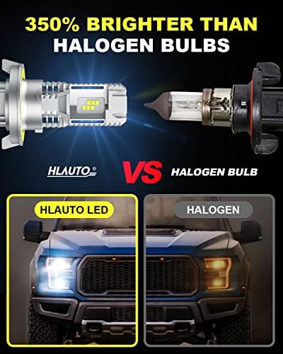 HLauto H13 / 9008 LED sijalice za farove, 12000 lumena 350% Super svetlije LED Sijalice, 6500k hladna bela, jednostavna instalacija zamena halogena, pakovanje od 2